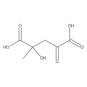 (2R)-2-Hydroxy-2-methyl-4-oxopentanedioic acid Structure