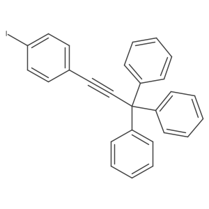 1-Iodo-4-(3,3,3-triphenyl-1-propyn-1-yl)benzene Structure