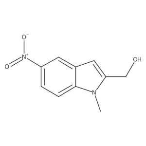 (1-methyl-5-nitro-1H-indol-2-yl)methanol结构式