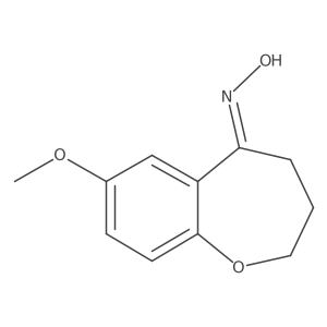 7-Methoxy-3,4-dihydro-1-benzoxepin-5-one oxime Structure