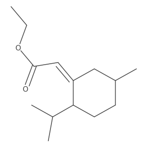 ethyl 2-[(1Z)-5-methyl-2-(propan-2-yl)cyclohexylidene]acetate结构式