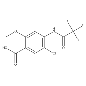 5-Chloro-2-methoxy-4-(trifluoroacetamido)benzoic acid Structure