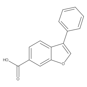 3-Phenyl-6-benzofurancarboxylic acid Structure