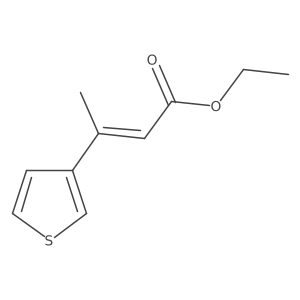 ethyl (2Z)-3-(thiophen-3-yl)but-2-enoate Structure