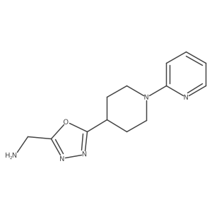 5-[1-(2-Pyridinyl)-4-piperidinyl]-1,3,4-oxadiazole-2-methanamine Structure