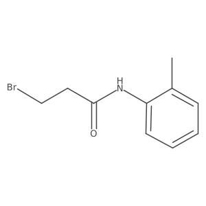 3-bromo-N-(2-methylphenyl)propanamide Structure