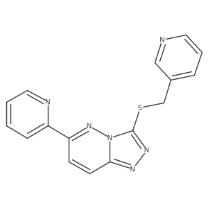 6-(Pyridin-2-yl)-3-((pyridin-3-ylmethyl)thio)-[1,2,4]triazolo[4,3-b]pyridazine Structure