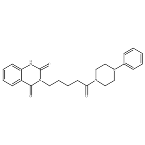 3-[5-Oxo-5-(4-phenylpiperazin-1-yl)pentyl]-1,2,3,4-tetrahydroquinazoline-2,4-dione Structure