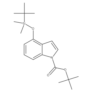 tert-Butyl 4-((tert-butyldimethylsilyl)oxy)-1H-indole-1-carboxylate结构式