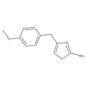 4-[(4-Methoxyphenyl)methyl]-1,3-thiazol-2-amine结构式