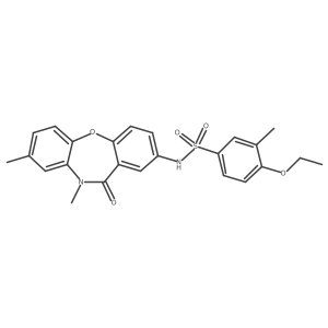 N-(8,10-dimethyl-11-oxo-10,11-dihydrodibenzo[b,f][1,4]oxazepin-2-yl)-4-ethoxy-3-methylbenzenesulfonamide结构式