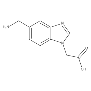 5-(Aminomethyl)-1H-benzimidazole-1-acetic acid结构式