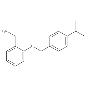 2-[[4-(1-Methylethyl)phenyl]methoxy]benzenemethanamine结构式
