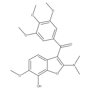 [2-(Dimethylamino)-7-hydroxy-6-methoxy-1-benzofuran-3-yl]-(3,4,5-trimethoxyphenyl)methanone Structure