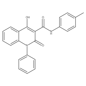 4-hydroxy-N-(4-methylphenyl)-2-oxo-1-phenyl-1,2-dihydroquinoline-3-carboxamide Structure