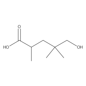 5-Hydroxy-2,4,4-trimethylpentanoic acid结构式