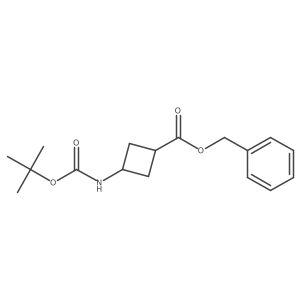 Benzyl trans-3-(tert-butoxycarbonylamino)cyclobutanecarboxylate Structure