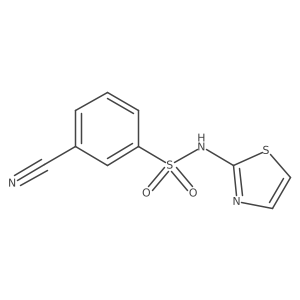 3-Cyano-n-(thiazol-2-yl)benzenesulfonamide Structure