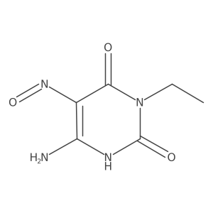 6-Amino-3-ethyl-5-nitroso-2,4(1h,3h)-pyrimidinedione Structure