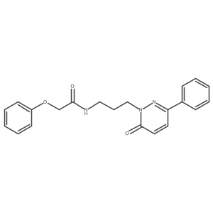 N-(3-(6-oxo-3-phenylpyridazin-1(6H)-yl)propyl)-2-phenoxyacetamide结构式