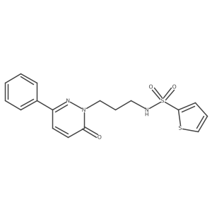 N-(3-(6-oxo-3-phenylpyridazin-1(6H)-yl)propyl)thiophene-2-sulfonamide Structure