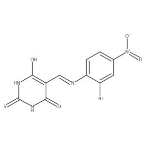 5-(((2-bromo-4-nitrophenyl)amino)methylene)-2-thioxodihydropyrimidine-4,6(1H,5H)-dione Structure