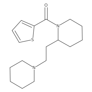 2-(2-Piperidylethyl)piperidyl 2-thienyl ketone结构式
