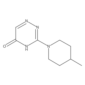 3-(4-Methyl-1-piperidinyl)-1,2,4-triazin-5(2H)-one结构式
