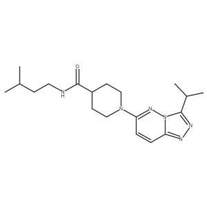 N-(3-methylbutyl)-1-[3-(propan-2-yl)[1,2,4]triazolo[4,3-b]pyridazin-6-yl]piperidine-4-carboxamide Structure