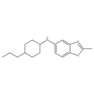 2-Methyl-N-(4-propylcyclohexyl)-5-benzoxazolamine结构式