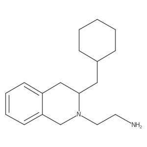 3-(Cyclohexylmethyl)-3,4-dihydro-2(1H)-isoquinolineethanamine结构式