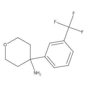 4-(3-Trifluoromethylphenyl)tetrahydropyran-4-amine结构式