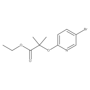 Ethyl 2-((5-bromopyridin-2-yl)oxy)-2-methylpropanoate结构式