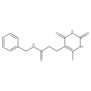 Cc1[nH]c(=O)[nH]c(=O)c1CCC(=O)NCc1ccccc1结构式