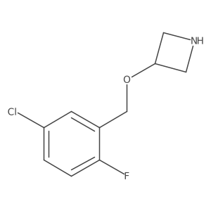 3-[(5-Chloro-2-fluorobenzyl)oxy]azetidine结构式