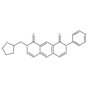2-(4-pyridyl)-8-(tetrahydro-2-furanylmethyl)pyrido[4,3-b][1,6]naphthyridine-1,9(2H,8H)-dione Structure