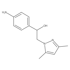 1-(4-aminophenyl)-2-(3,5-dimethyl-1H-pyrazol-1-yl)ethanol Structure