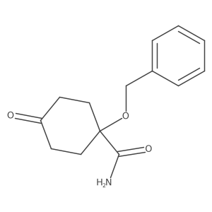 4-Oxo-1-(phenylmethoxy)cyclohexanecarboxamide结构式
