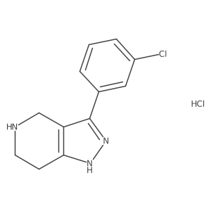 3-(3-chlorophenyl)-1H,4H,5H,6H,7H-pyrazolo[4,3-c]pyridine hydrochloride Structure