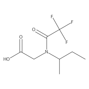 2-[N-(butan-2-yl)-2,2,2-trifluoroacetamido]acetic acid Structure