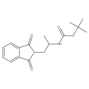 tert-Butyl (S)-(1-(1,3-dioxoisoindolin-2-yl)propan-2-yl)carbamate结构式
