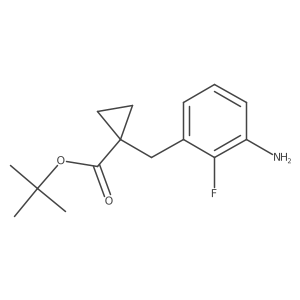 Tert-butyl 1-(3-amino-2-fluorobenzyl)cyclopropane-1-carboxylate Structure