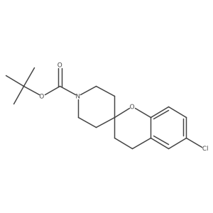 Tert-butyl 6-chlorospiro[chromane-2,4'-piperidine]-1'-carboxylate Structure