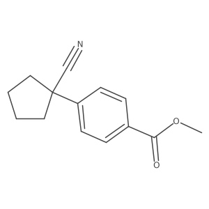 4-(1-Cyanocyclopentyl)benzoic acid methyl ester Structure