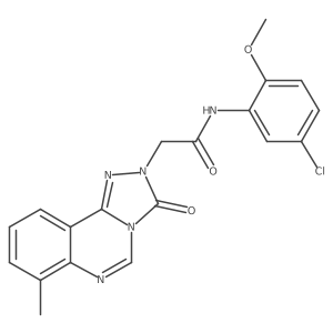 N-(5-chloro-2-methoxyphenyl)-2-{7-methyl-3-oxo-2H,3H-[1,2,4]triazolo[4,3-c]quinazolin-2-yl}acetamide结构式