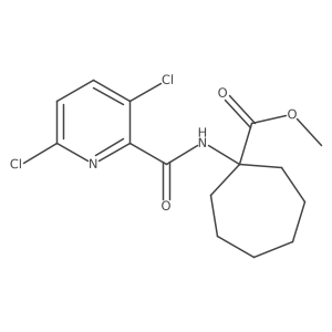 Methyl 1-(3,6-dichloropyridine-2-amido)cycloheptane-1-carboxylate Structure