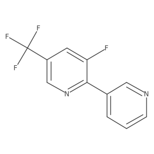 3-Fluoro-2-(pyridin-3-yl)-5-(trifluoromethyl)pyridine结构式
