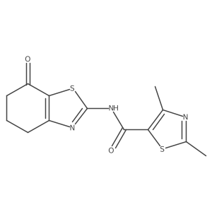 2,4-dimethyl-N-(7-oxo-4,5,6,7-tetrahydrobenzo[d]thiazol-2-yl)thiazole-5-carboxamide Structure