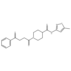 N-(5-methylisoxazol-3-yl)-1-(4-oxo-4-phenylbutanoyl)piperidine-4-carboxamide Structure