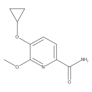 5-Cyclopropoxy-6-methoxypicolinamide Structure